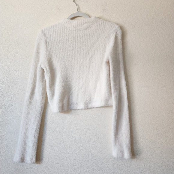 Anthropologie By Anthropologie Mock-Neck Fuzzy Sweater M - Picture 4 of 7